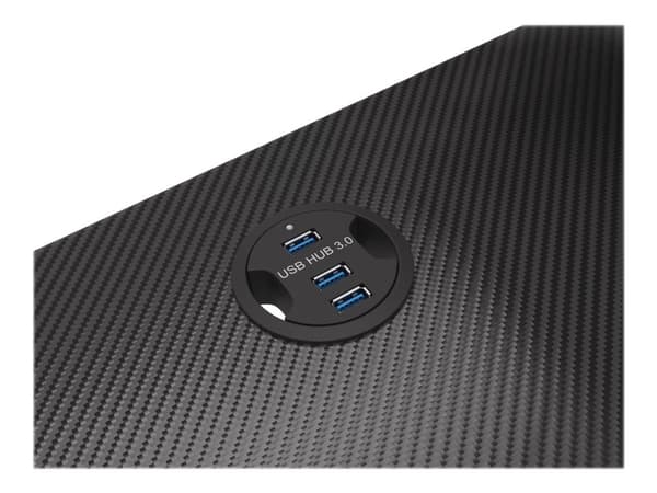 Genesis Holm 300 RGB - Bord - rectangular with contoured corners - svart