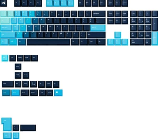 Glorious GPBT gradient keycaps (GLO-KB-ACC-KC-GPBT-GR-CEI-US)