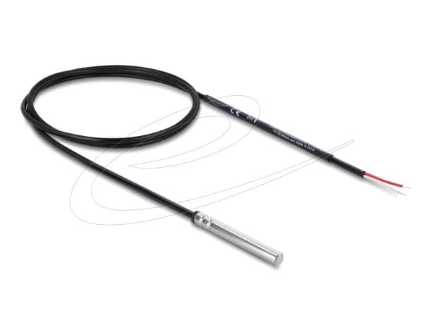 Delock - Temperatursensor kabel - svart - 1 m