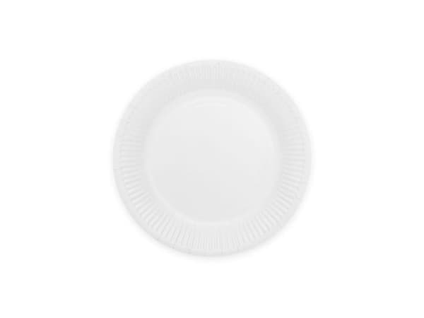 Hvide paptallerkner, 18cm 20 stk