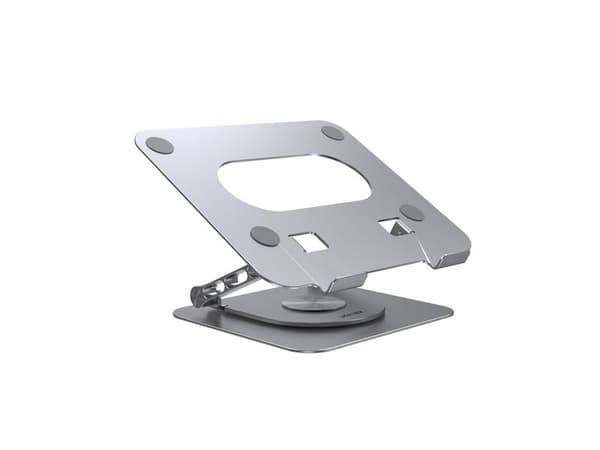 Unitek - Ställ för bärbar dator - adjustable, with 360° rotating base - 10" - 16" - rymdgrå