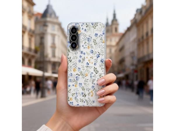 Tech-Protect FlexAir-deksel for Samsung Galaxy A27 - Transparent Floral
