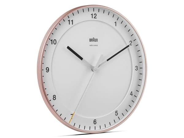Braun BC17PW-DCF, Vägg, Analog klocka, Rund, Rosa, Klassisk, Batteri