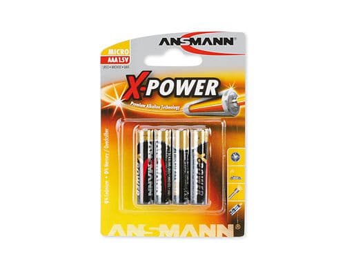 ANSMANN X-POWER Micro AAA - Batteri 4 x AAA - alkaliskt