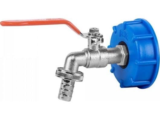 BRADAS kran til mur/Bunker GZ 3/4" sett IBC S60x6