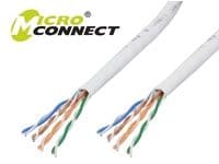 MicroConnect - Bulkkabel - 100 m - UTP - CAT 6 - halogenfri, striktet - grå