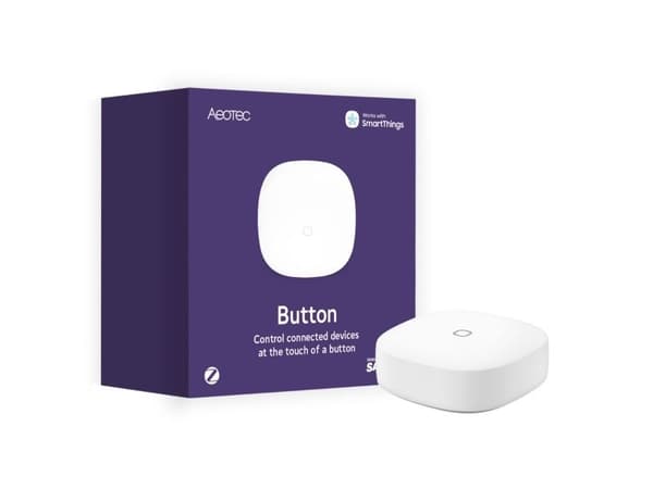 Aeotec Button Zigbee 3.0, Trådløs, ZigBee, Hvid, 2400 Mhz, 0 - 40 °C, 41 mm