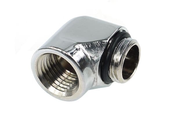Alphacool 17044, Passende, Messing, Kromfarget, 1/4", 90°, 16 mm