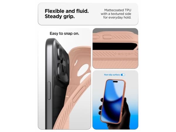 Spigen iPhone 2026 Pro Max/ 17 Pro Max Liquid Air Rose Titanium, Mobilskal, Apple