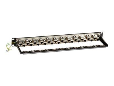 Black Box CAT6a - Patch-panel - CAT 6a - 1U - 19" - 24 portar - TAA-kompatibel