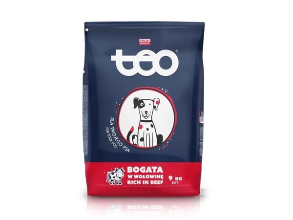 TEO Rich in beef tørrfôr til hund 9 kg