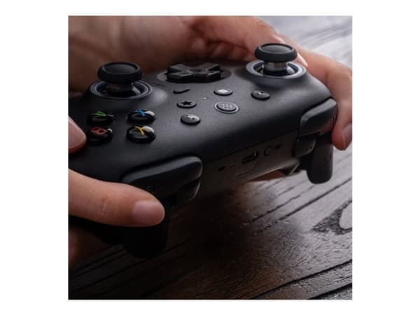 8Bitdo Ultimate 2 - Håndkonsoll - trådløs - 2.4 GHz/Bluetooth - svart - for Nintendo Switch, Nintendo Switch 2