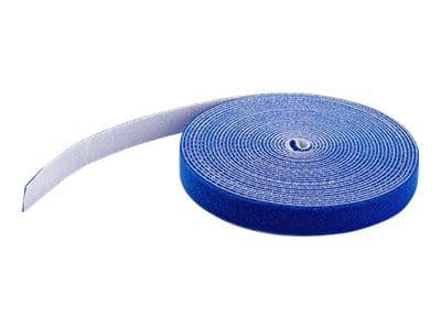 StarTech.com 50ft Hook and Loop Roll, Cut-to-Size Reusable Cable Ties, Bulk Industrial Wire Fastener Tape / Adjustable Fabric Wraps Blue / Resuable...