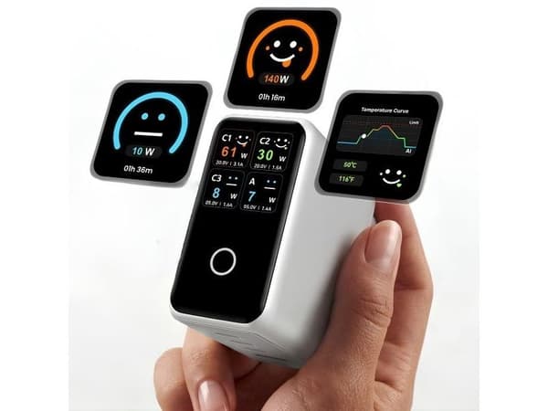 Vention 140W GaN-lader 1x USB-A 3x USB-C + USB-C til USB-C-kabel 1 m