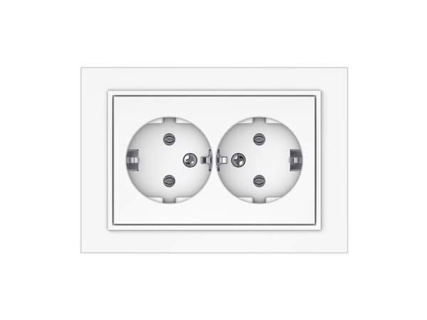 SOCKET TWO PLACESRP16-021 QR1000 WHITE
