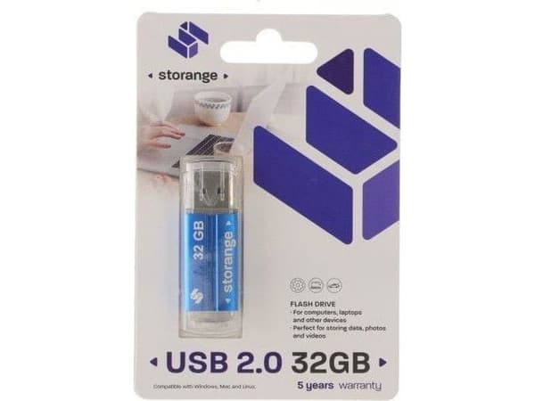 Pendrive Storange Storange pamiÄ?Ä? 32 GB | Basic | USB 2.0 | blue