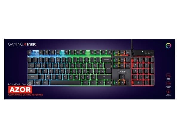 TRUST GXT 835 Azor podsvÃ­cenÃ¡ klÃ¡vesnice