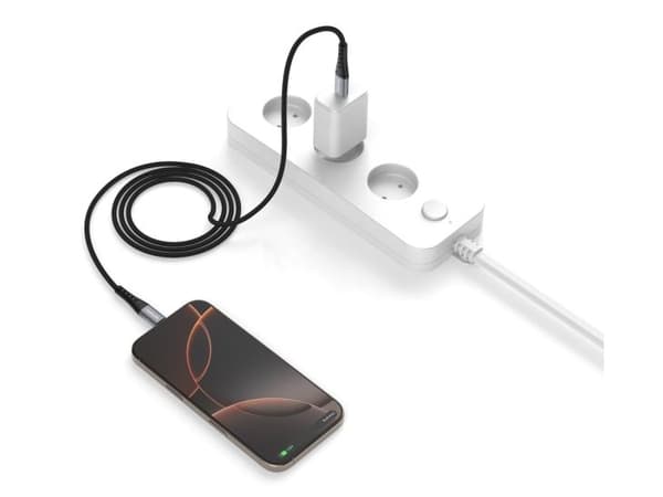 4smarts 541454, 1,5 m, USB C, USB C, 0,48 Gbit/s, Sort