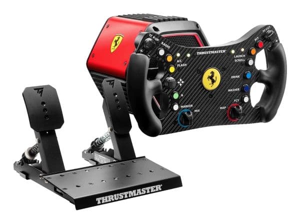 Thrustmaster T818 Ferrari 488 GT3 Simulator, Ratt + Pedaler, PC, D-pad, Analog / Digital, Kabel, USB