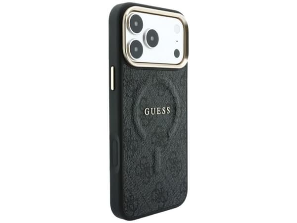 Guess Embossed 4G Classic MagSafe Case for iPhone 17 Pro / 18 Pro - Black