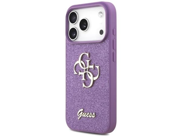 Guess fast glitter 4G-deksel til iPhone 17 Pro - lilla
