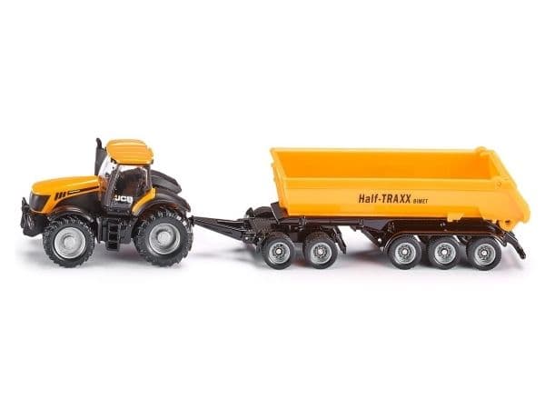 Siku 1858, Traktor modell, Plast, Sort, Gul