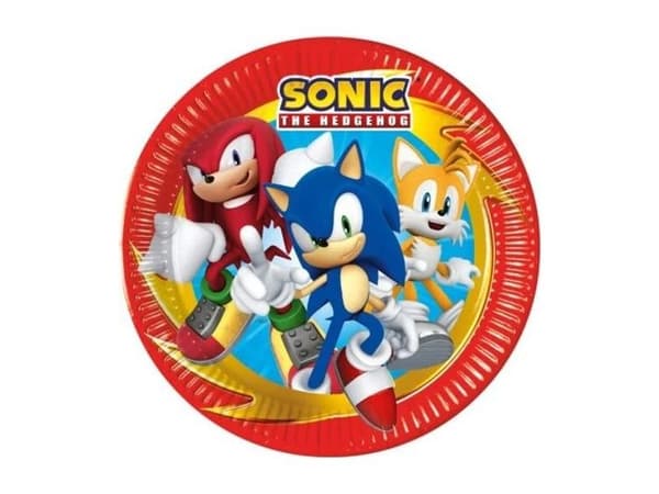 Sonic paperilautaset 23 cm