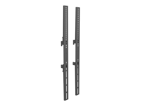 Multibrackets M Pro 600mm - Monteringskomponent (2 fasta armar) - stål - svart