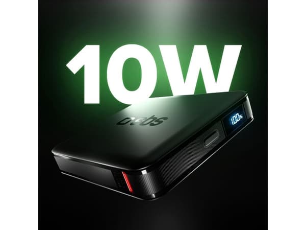 SBS HD 10W 5000mAh USB-C-virtapankki LCD-näytöllä - musta
