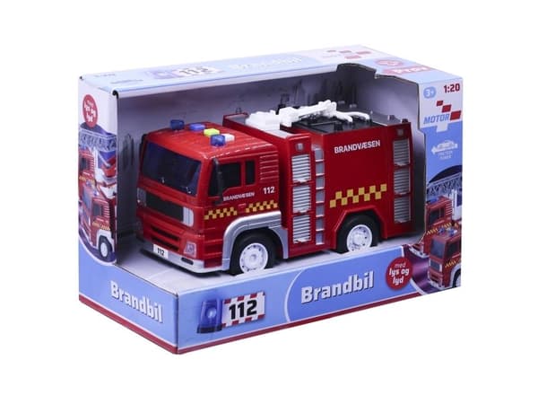 Brandbil m/lys og lyd 18cm 2-asst