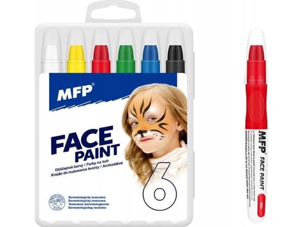 MFP ansiktsmale-kritt 6 stk.