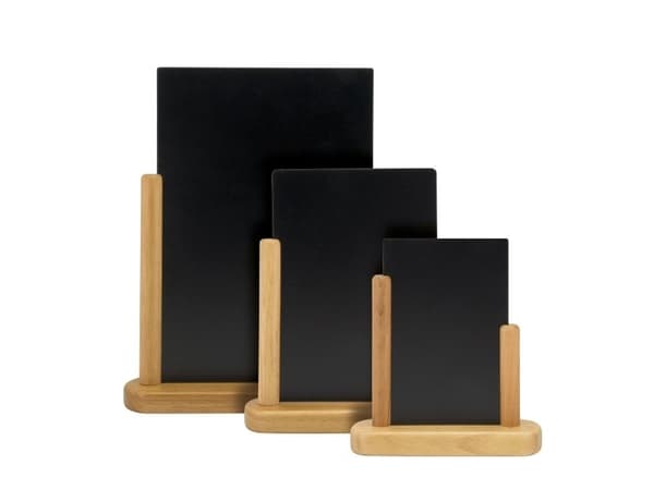 Securit® ELEGANT A6 pöytäkyltti teak pyökki