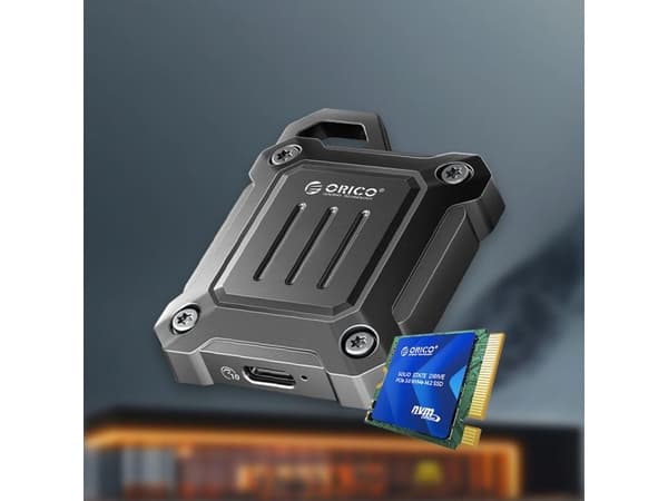 Bærbar M.2 2230 USB-C 3.2 Disk Caddy - Svart