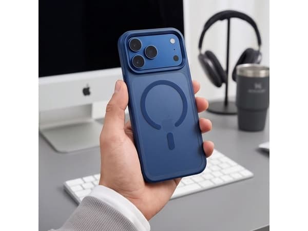 Tech-Protect Magmat Magsafe CC Case for iPhone 18 Pro Max / 17 Pro Max - Matte Navy Blue