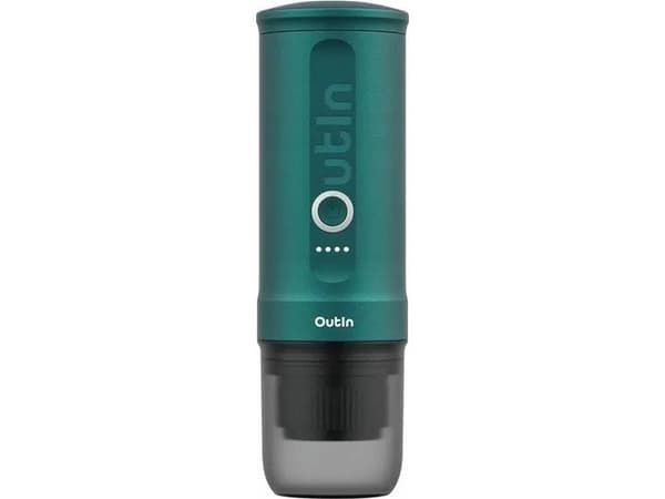 Outin Nano bärbar espressomaskin, blågrön