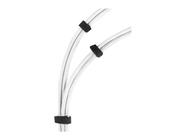 DELTACO CM1015S - Kabelbinderrulle - 15 m - sort