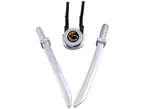 LEGO Ninjago Sword set with back attachment, silver