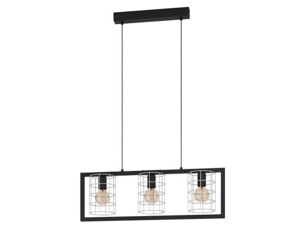 EGLO JUBILY LANGBORD E27 L770 sort/hvit