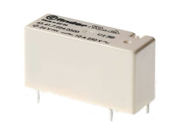 Finder effekt-/printrelä 12 VDC 250 mW (43.41.7.012.5000)