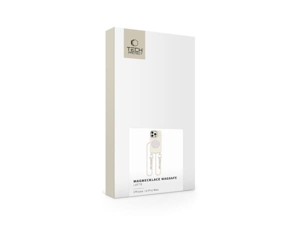 Tech-Protect MagNecklace MagSafe-etuiet til iPhone 16 Pro Max - Beige