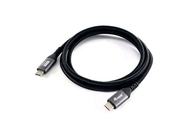 Equip 128381, 1,2 m, USB C, USB C, USB4 Gen 3x2, 40 Gbit/s, Sort