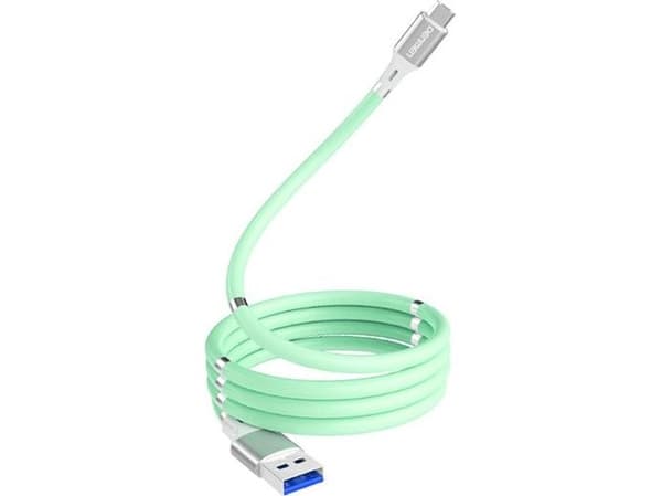 Denmen USB-A - USB-C USB-kaapeli 1 m Mint (29366)