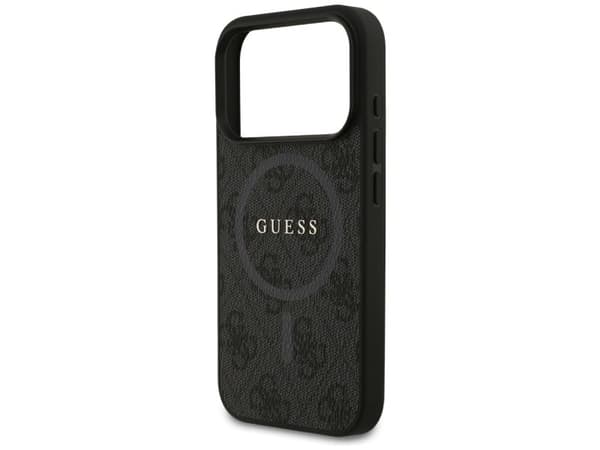Guess 4G Ring Classic Logo MagSafe-deksel til iPhone 17 Pro - sort