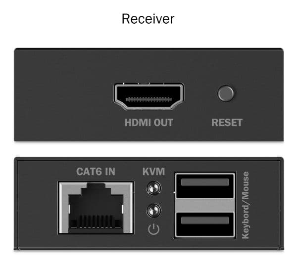DIGITUS - Extender Set - KVM / lydutvider - HDMI, 1GbE, USB - over CAT 6 - USB - opp til 70 m