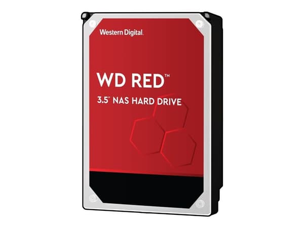 WD Red Plus WD10EFRX - Harddisk - 1 TB - intern - 3.5" - SATA 6Gb/s - buffer: 64 MB - for My Cloud EX2; EX4