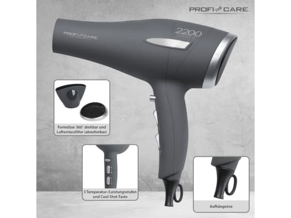 ProfiCare tørketrommel PROFICARE PC-HT 3045 tørketrommel GRÅ
