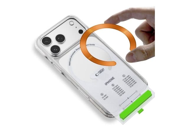 Tech-Protect MMP-210 MagSafe 2-pack magnetring - orange/svart