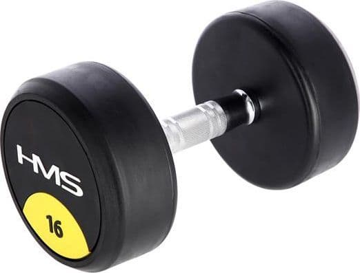 Rubber dumbbell HMS HG Pro - 16 kg