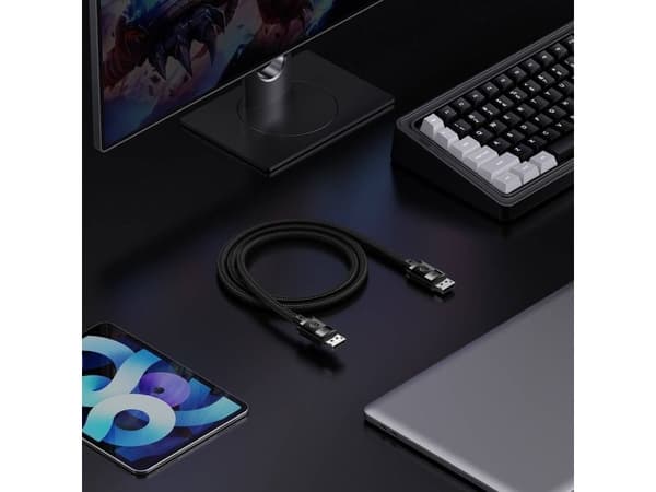 Baseus High Definition DP 8K til DP 8K-kabel 2 m (svart)