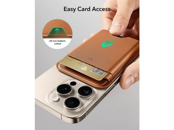 ESR HaloLock magnetic wallet (brown)
